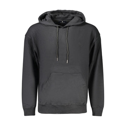 Black Cotton Men's Sweatshirt