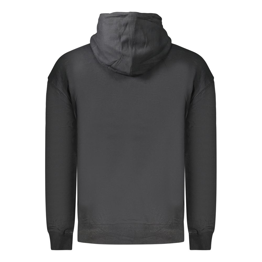 Black Cotton Men's Sweatshirt