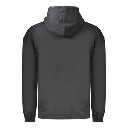 Black Cotton Men's Sweatshirt