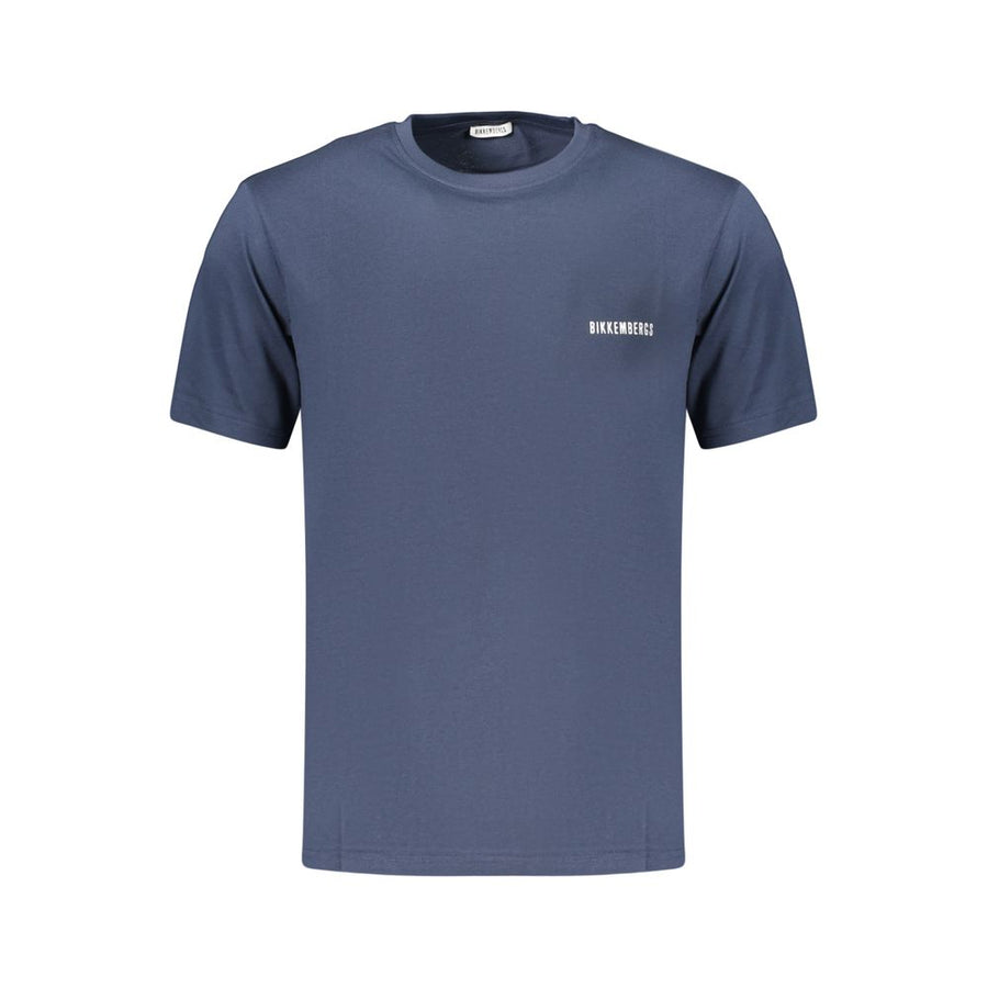 Blue Cotton Men's T-Shirt