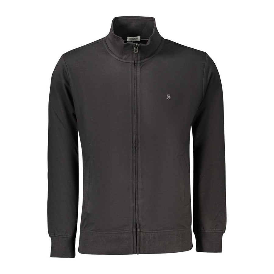 Black Cotton Men's Sweatshirt