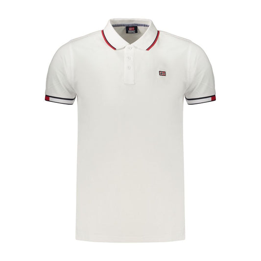 White Cotton Men's Polo Shirt