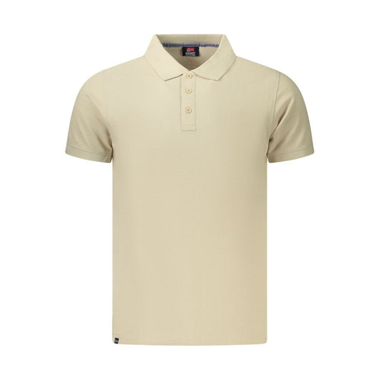 Beige Cotton Men's Polo