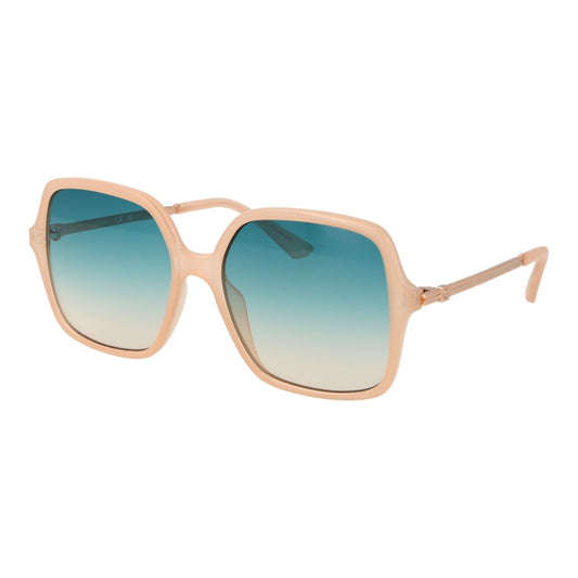 Beige Plastic Sunglasses