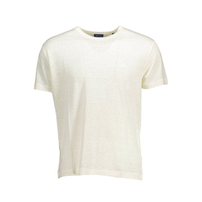 White Linen Men T-Shirt