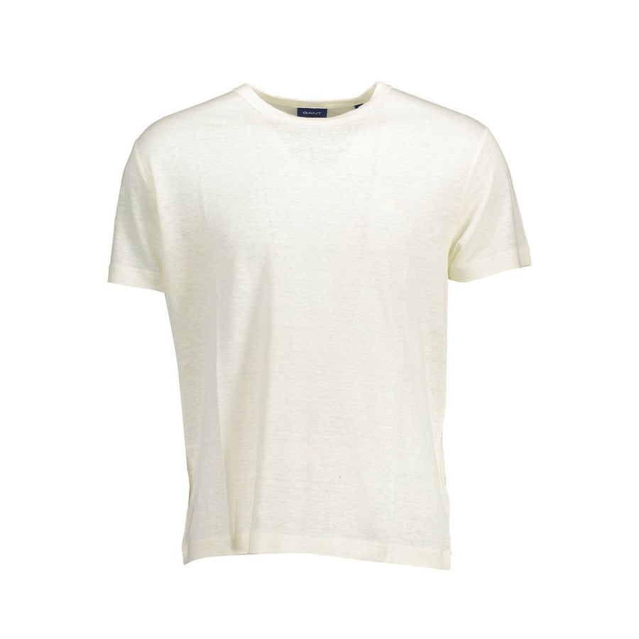 White Linen Men T-Shirt