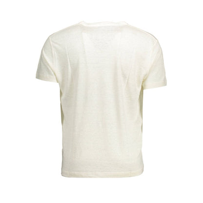 White Linen Men T-Shirt