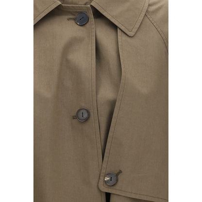 Bicolor Cotton Trench Coat