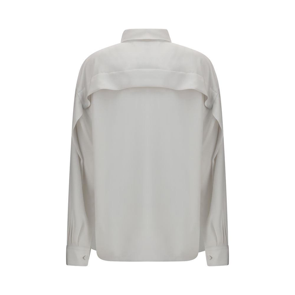 White Silk Dress Shirt