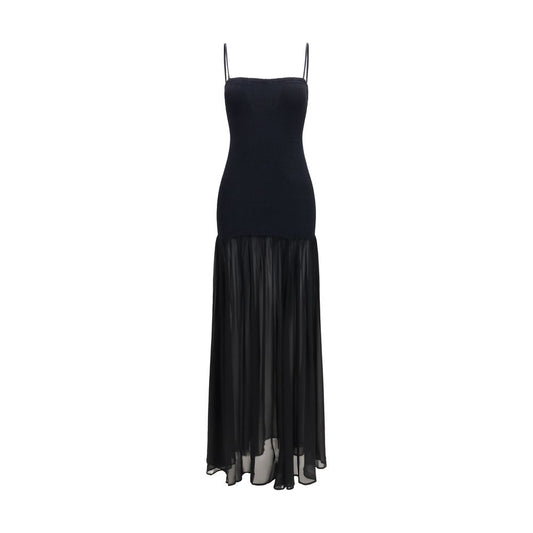 Black Polyamide Casual Dress