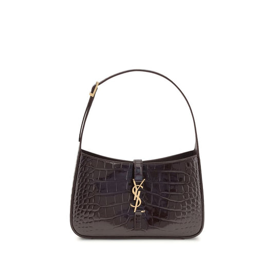 Bordeaux Crocodile Shoulder Bag