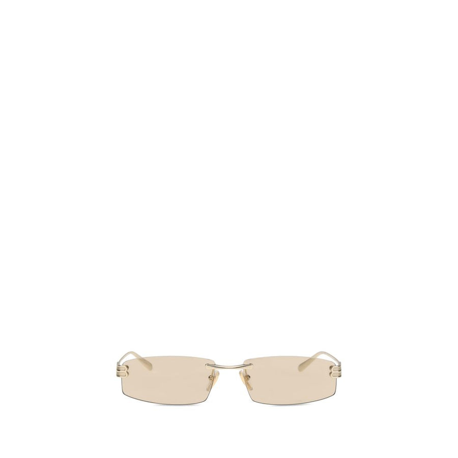 Beige Metal Sunglasses
