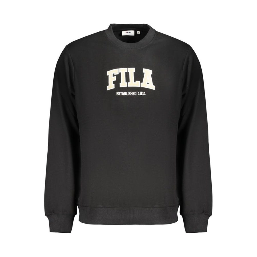 Black Cotton Men's Sweatshirt