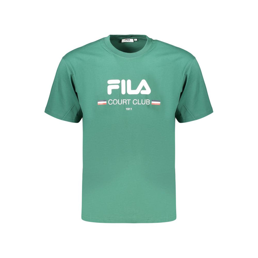 Green Cotton Men's T-Shirt