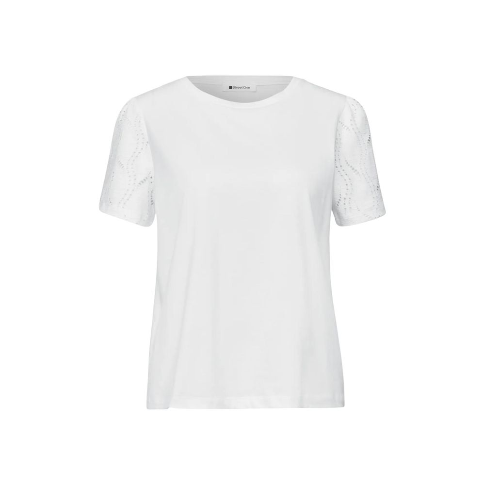 Cream Cotton T-Shirt