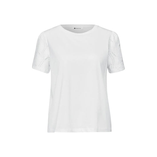 Cream Cotton T-Shirt