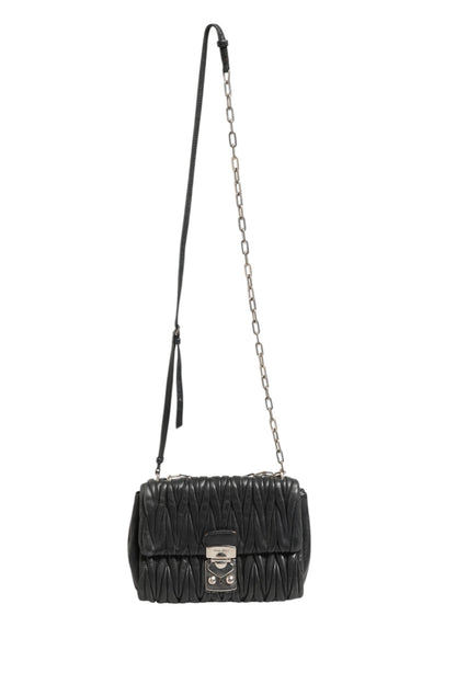 Confidential Matelasse Leather Flap Shoulder Bag