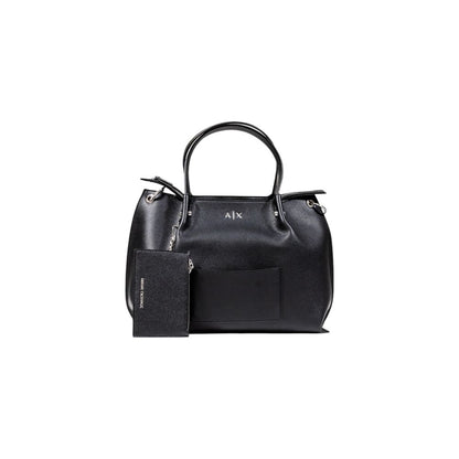 Black Polyester Handbag