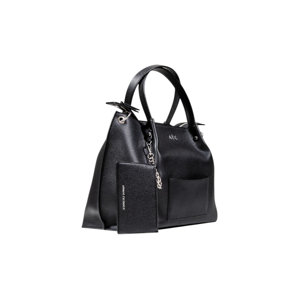 Black Polyester Handbag