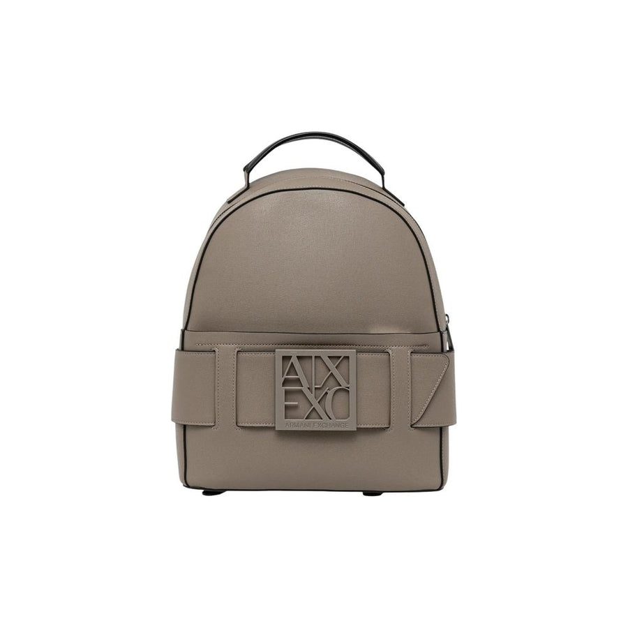 Beige Polyethylene Backpack