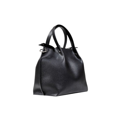 Black Polyester Handbag