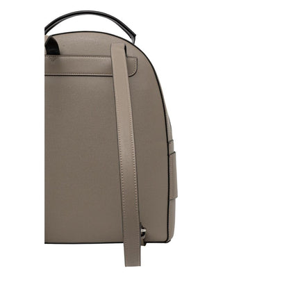 Beige Polyethylene Backpack