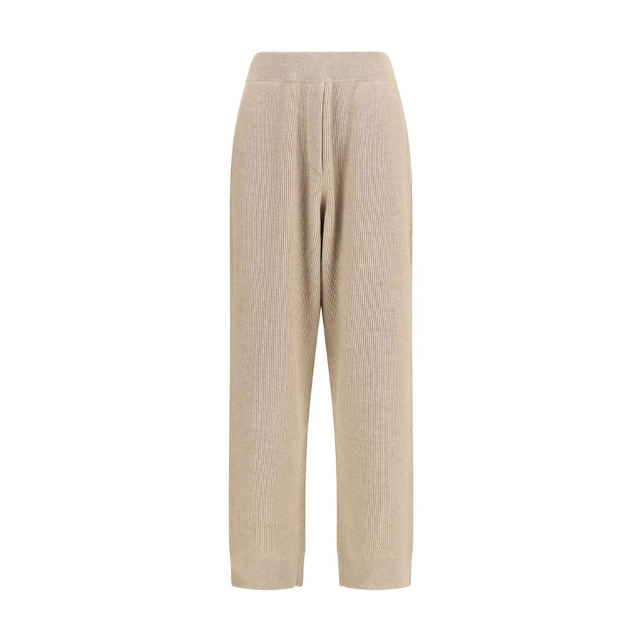 Beige Cashmere Casual Pants