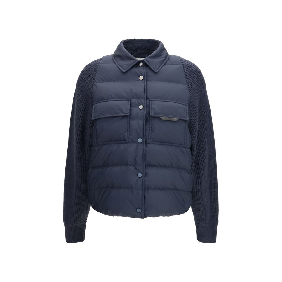 Blue Polyester Jacket