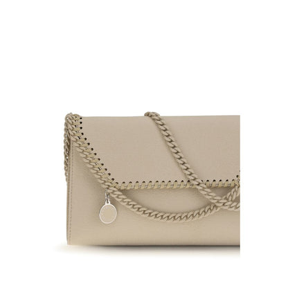 Beige Polyester Shoulder Bag