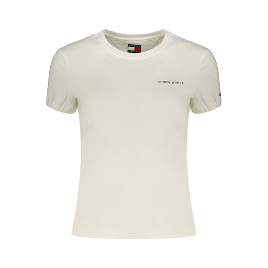 White Cotton Women's T-Shirt