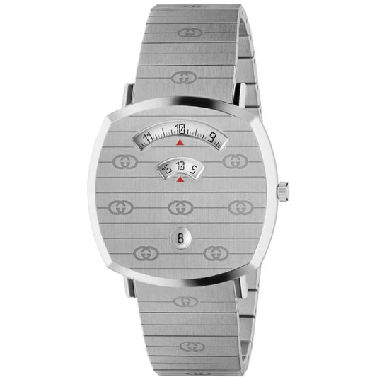 Gray Stainless Steel Dress Watch