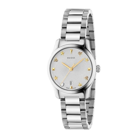 Gray Stainless Steel Dress Watch
