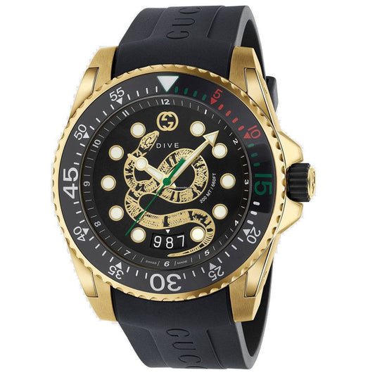 Black Rubber Sport Watch
