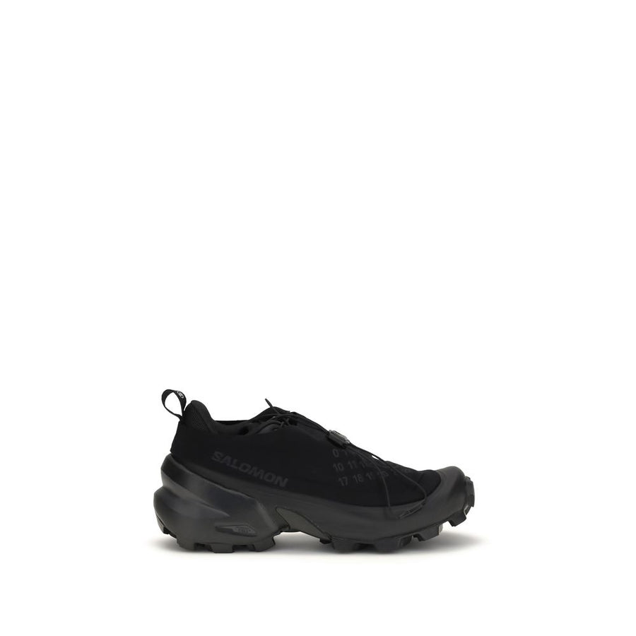 Black Nylon Athletic Sneakers