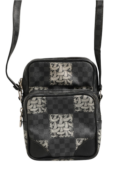 Black Damier Graphite Canvas Amazon Christopher Nemeth Shoulder Bag