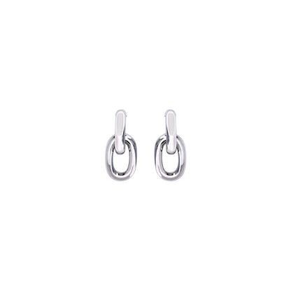 Silver Resin Earrings