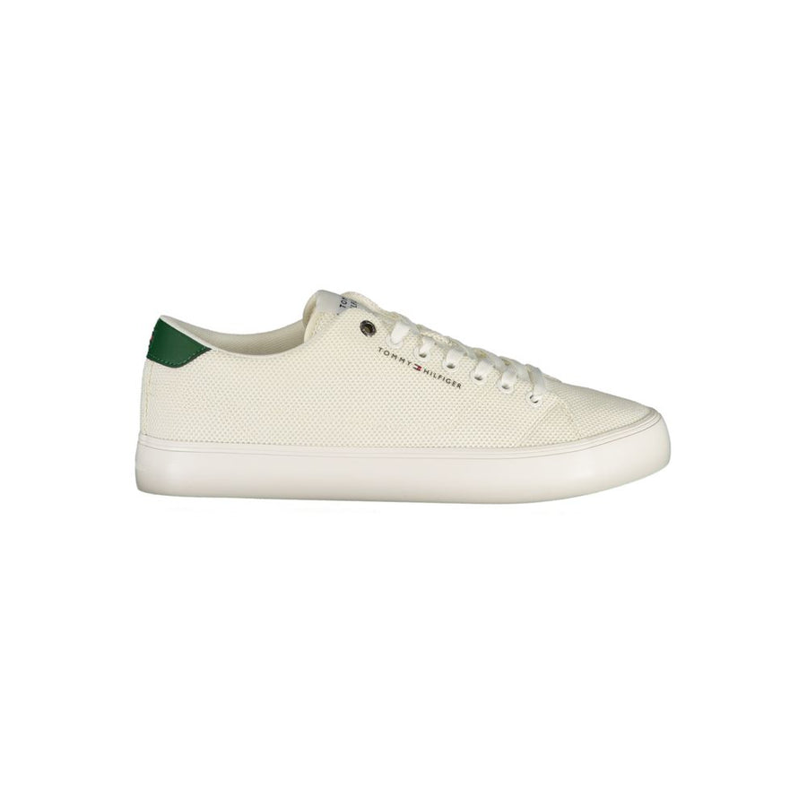 Bianco Polyester Men's Sneaker