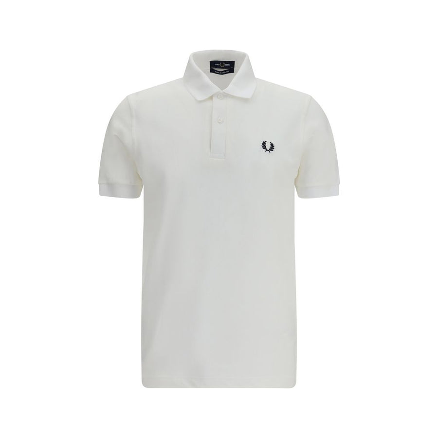 White Cotton Polo Shirt