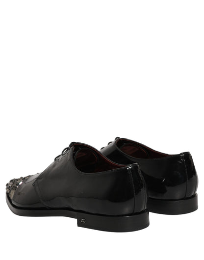 Black Embellished Derby Dress Formal Shoes