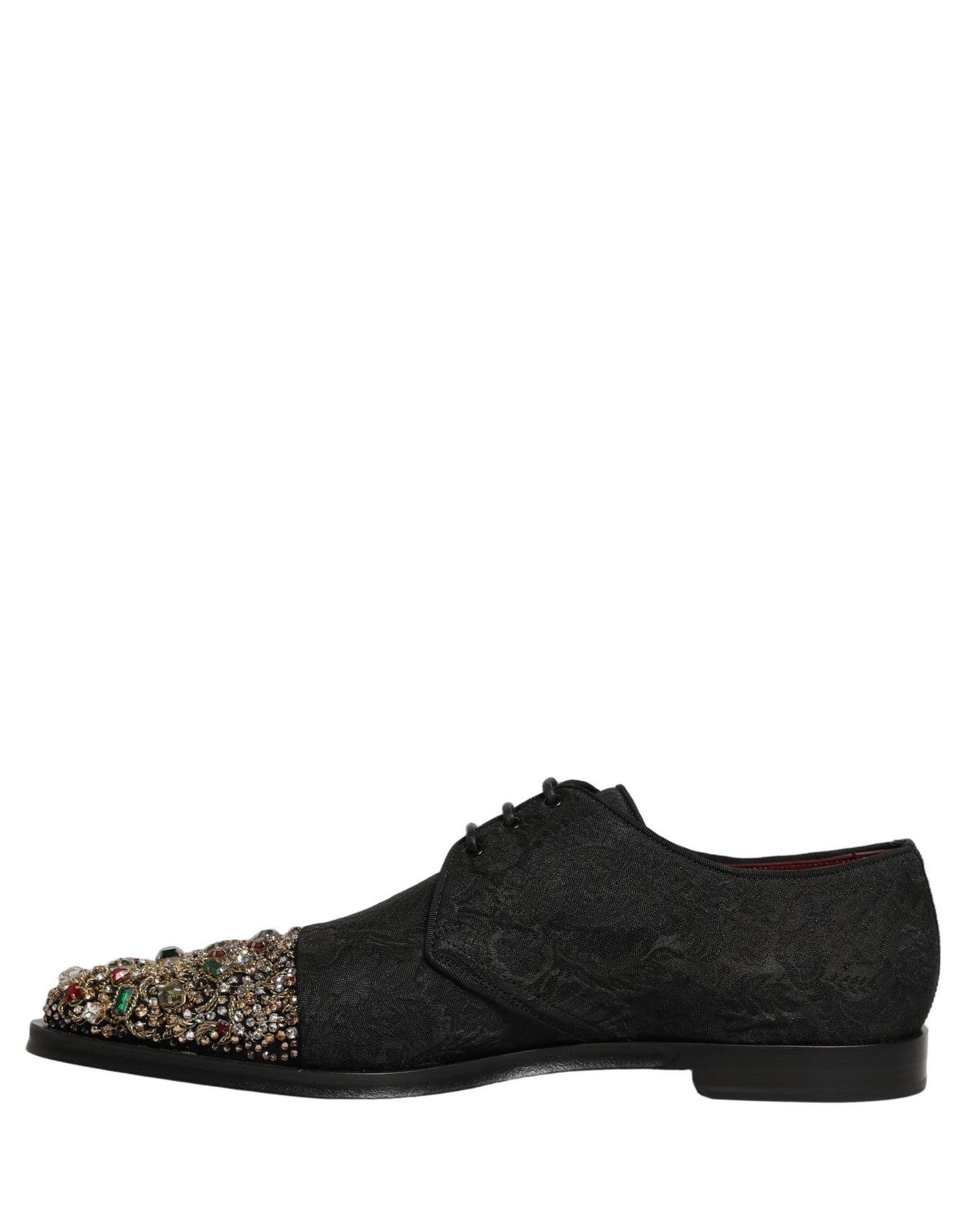 Black Embellished Men Derby Dress Formal Shoes