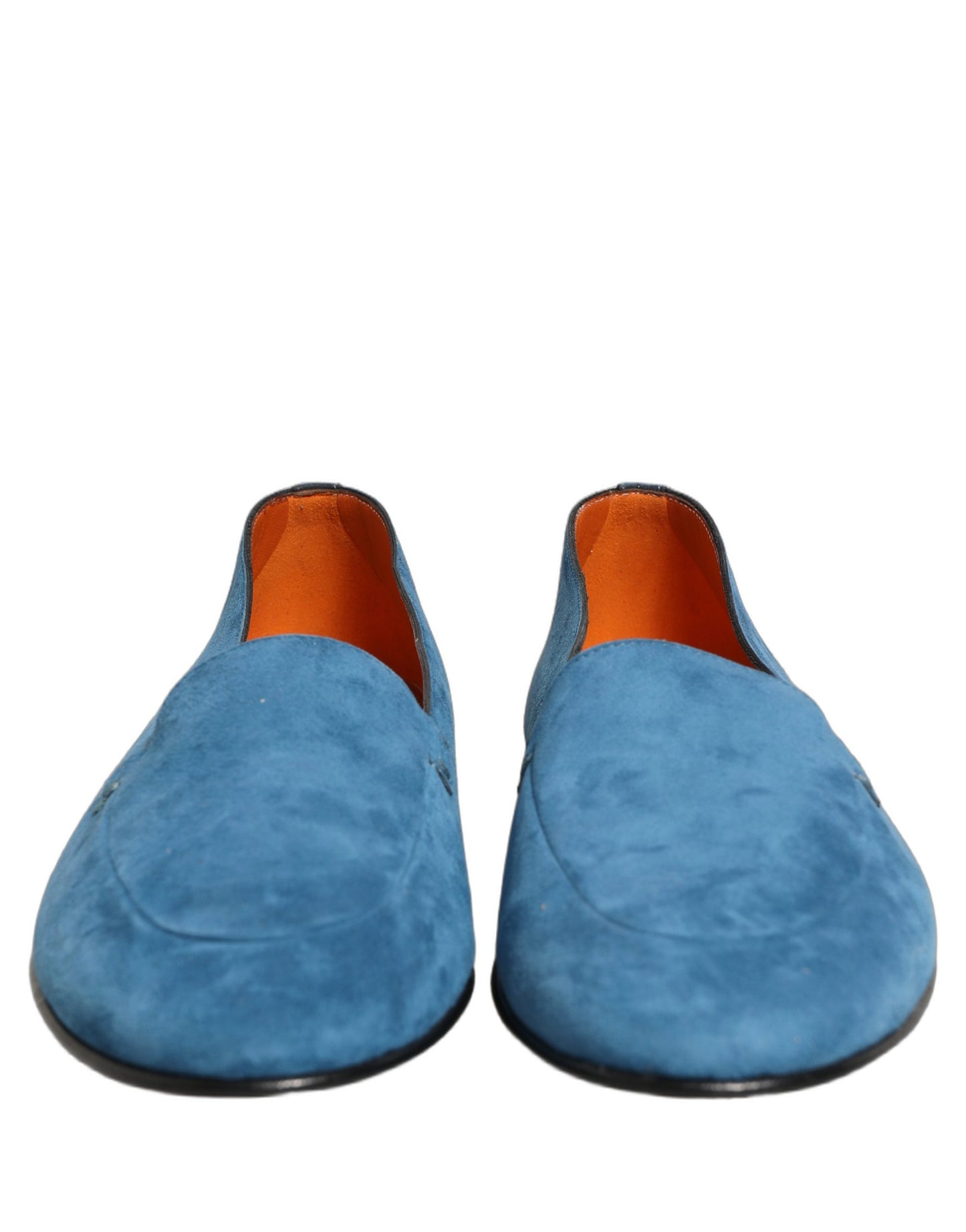 Blue Velvet Slip On Men Flats Loafers Shoes