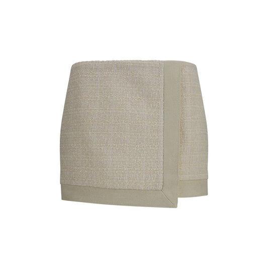 Beige Wool Oves Aries Mini Skirt
