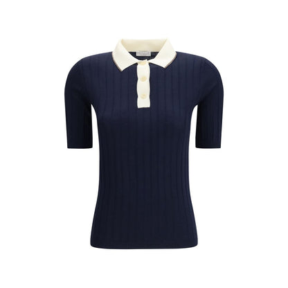 Blue Wool Oves Aries Polo Shirt