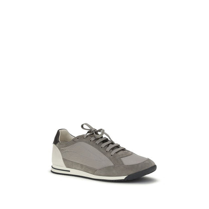 Gray Calf Leather Bos Taurus Sneakers