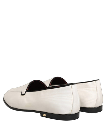 White Velvet Slip On Men Flats Loafers Shoes
