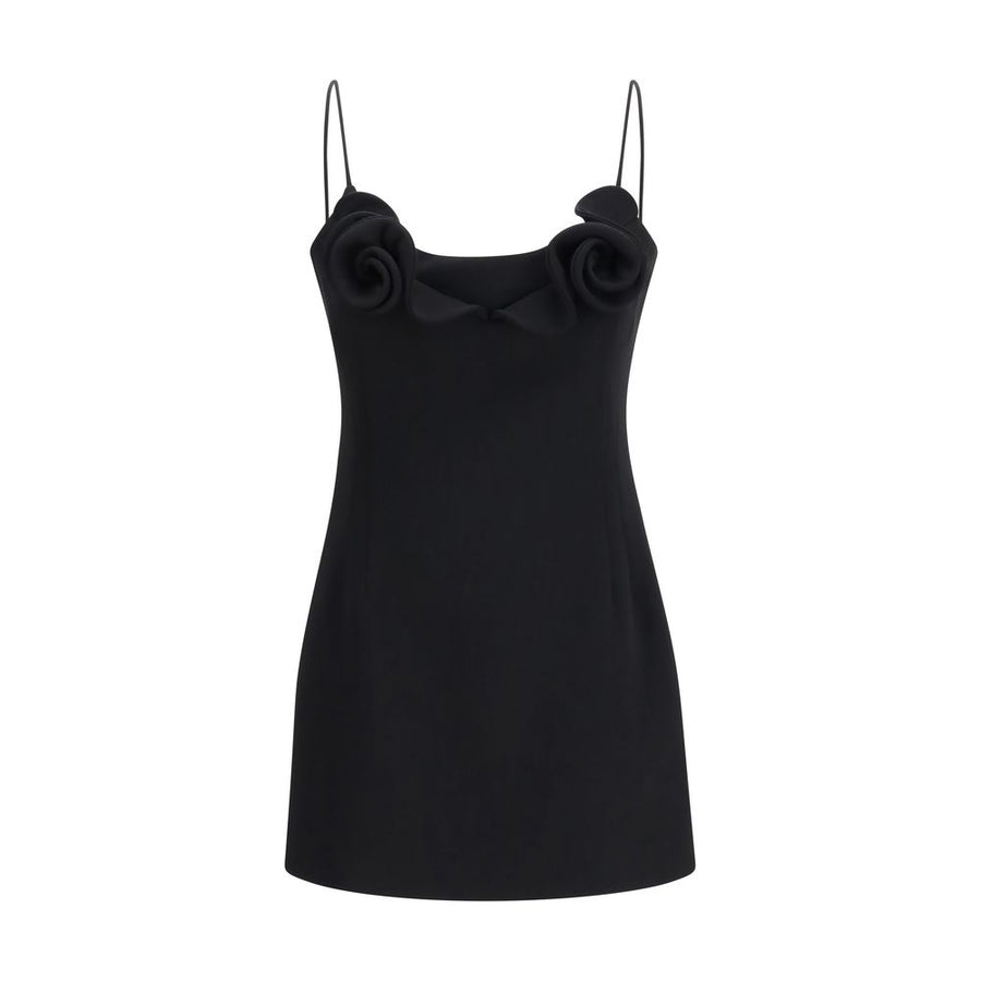 Black Wool Oves Aries Casual Dress