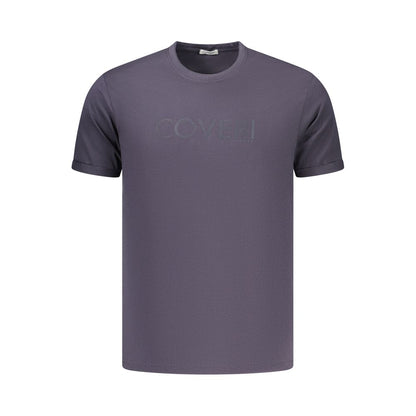 Blue Cotton Men's T-Shirt