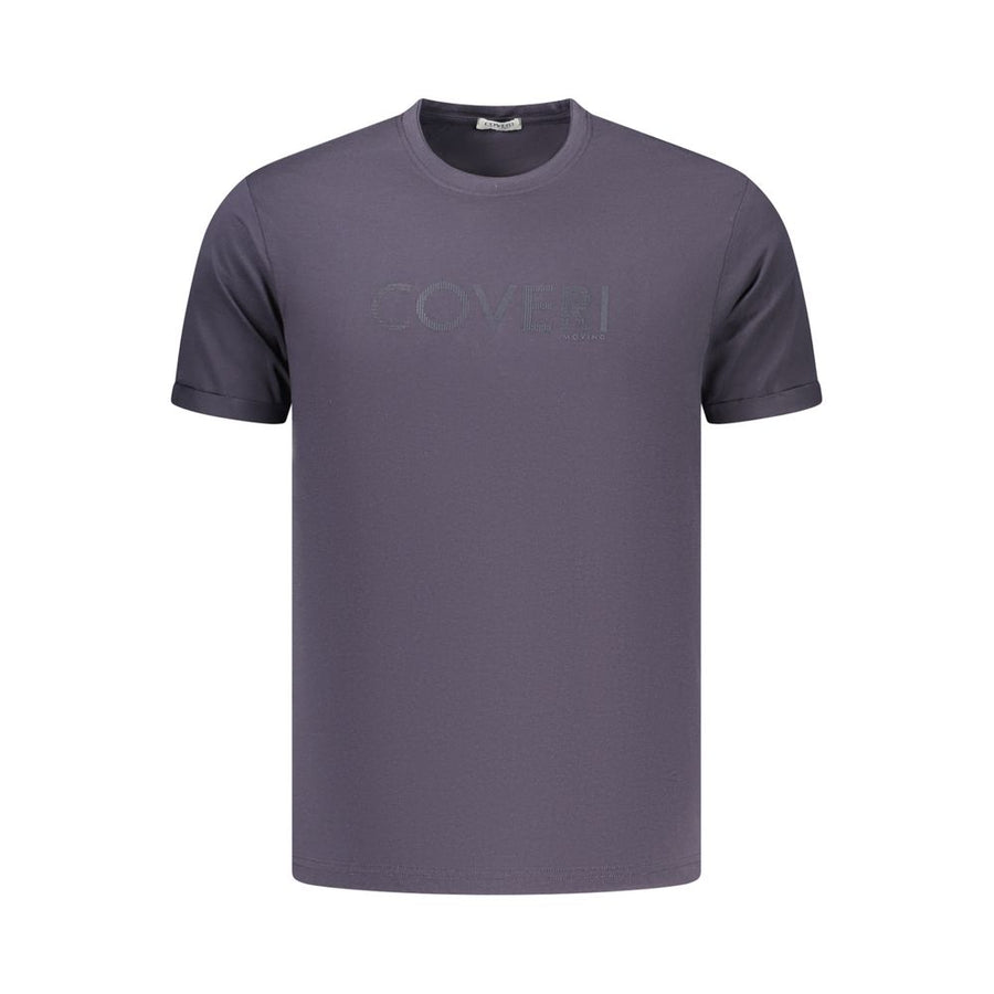 Blue Cotton Men's T-Shirt