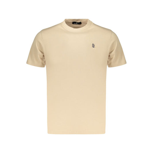 Beige Cotton Men's T-Shirt