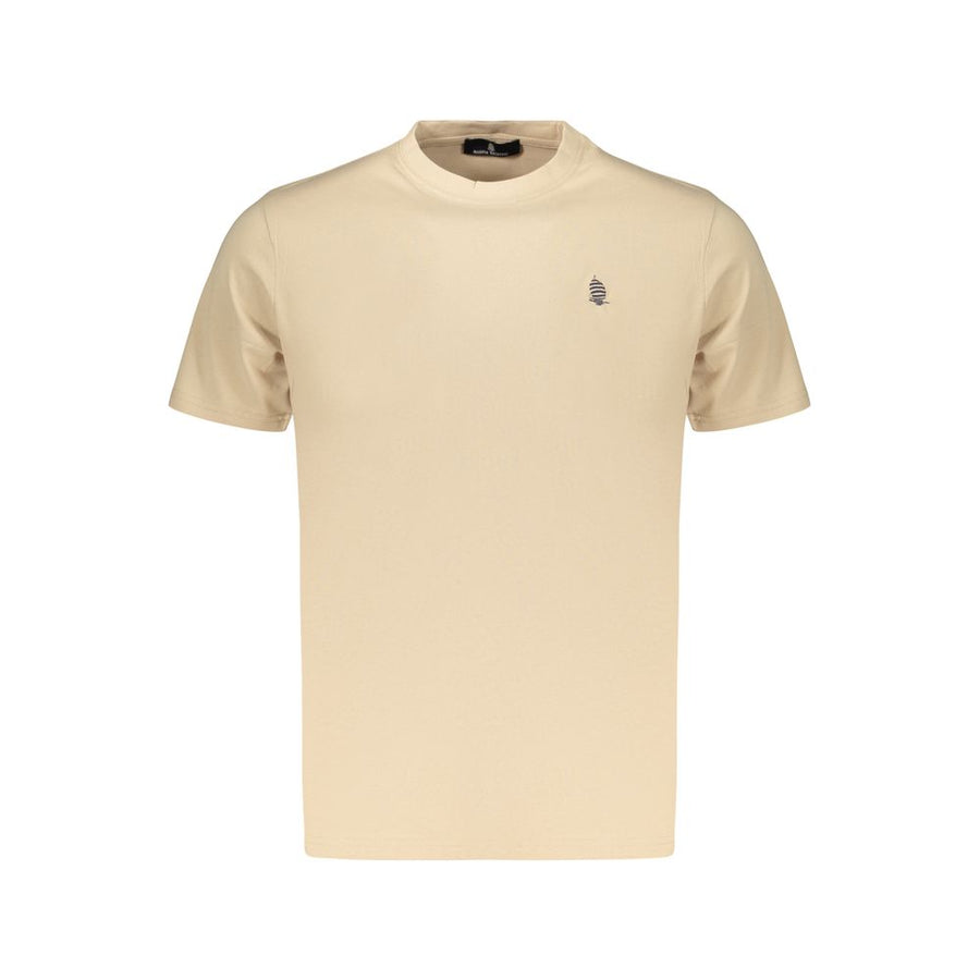 Beige Cotton Men's T-Shirt